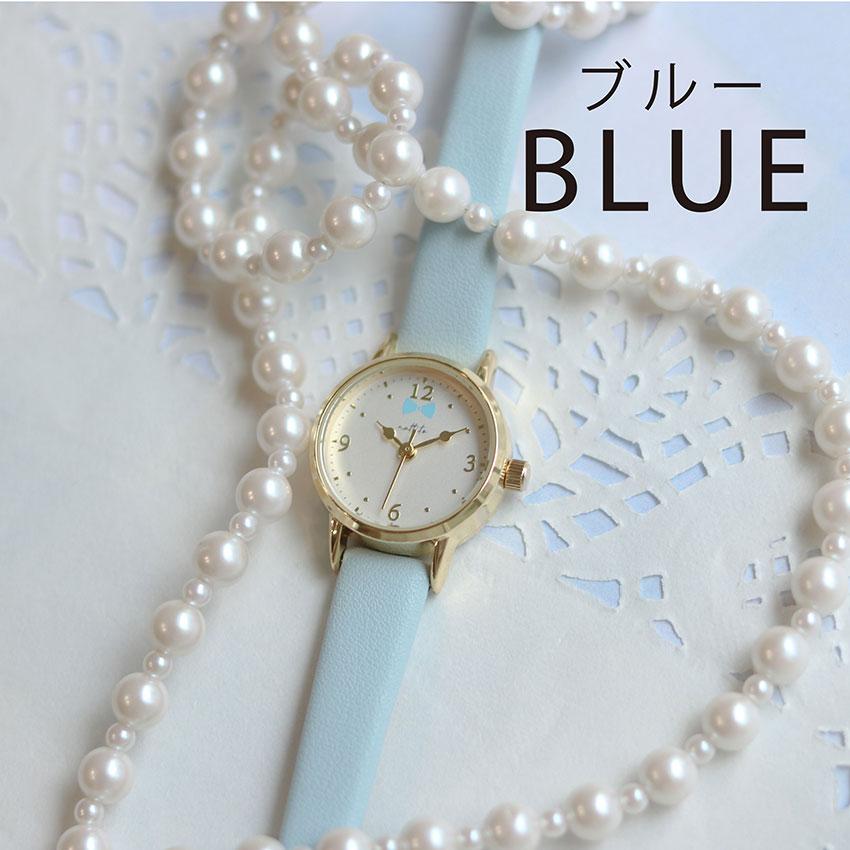 腕時計 レディース  革ベルト キュン リボン かわいい パステル 可愛い 小物 通勤 通学 キッズ フィールドワーク 10代 20代 30代 | field work | 13