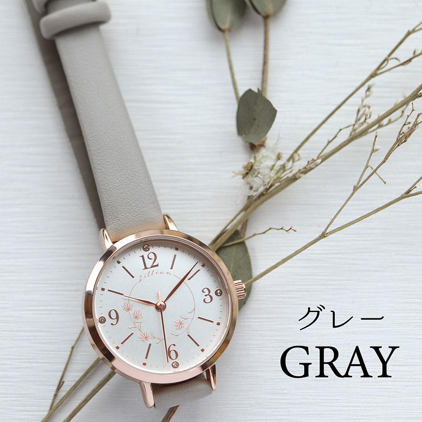 腕時計 レディース 革ベルト ロサム かわいい 花柄 フラワー 上品 高見え 通勤 通学 仕事用 ビジネス ニュアンスカラー ストーン 20代 30代 フィールドワーク | field work | 14