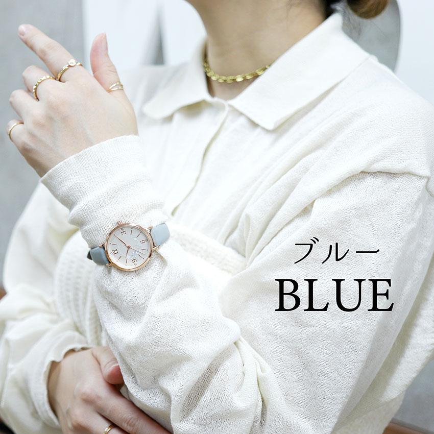 腕時計 レディース 革ベルト ロサム かわいい 花柄 フラワー 上品 高見え 通勤 通学 仕事用 ビジネス ニュアンスカラー ストーン 20代 30代 フィールドワーク | field work | 11