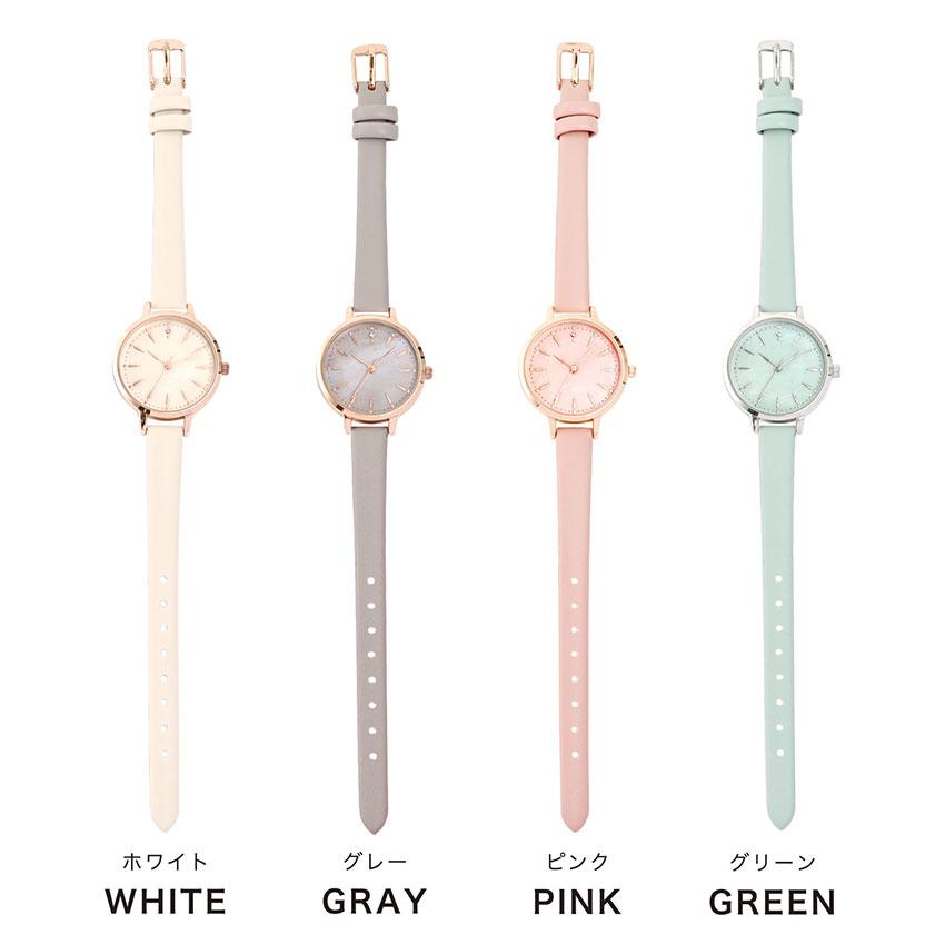 腕時計 レディース シェリス 革ベルト シンプル シェル風 パール風文字盤 かわいい 見やすい 通勤ビジネス 送料無料 小さめ 高見え  プチプラ  フィールドワーク | field work | 06