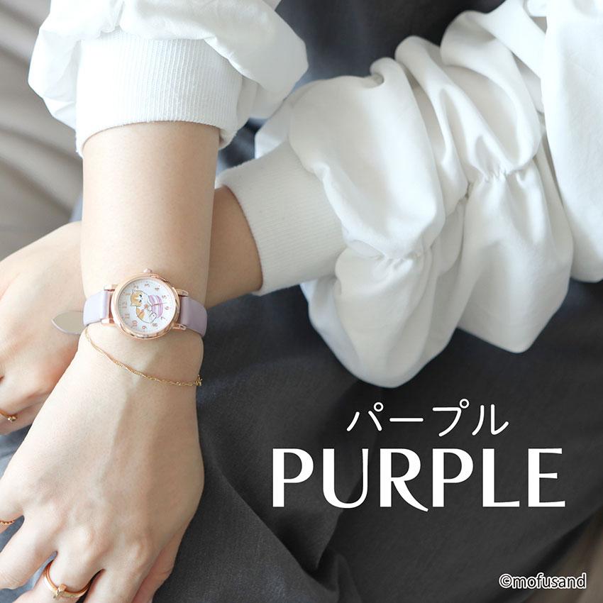 【稼動/新品電池】 MAUBOUSSIN デリケート ピンク 腕時計 field work mofusand モフサンド 腕時計 レディース キッズ 革