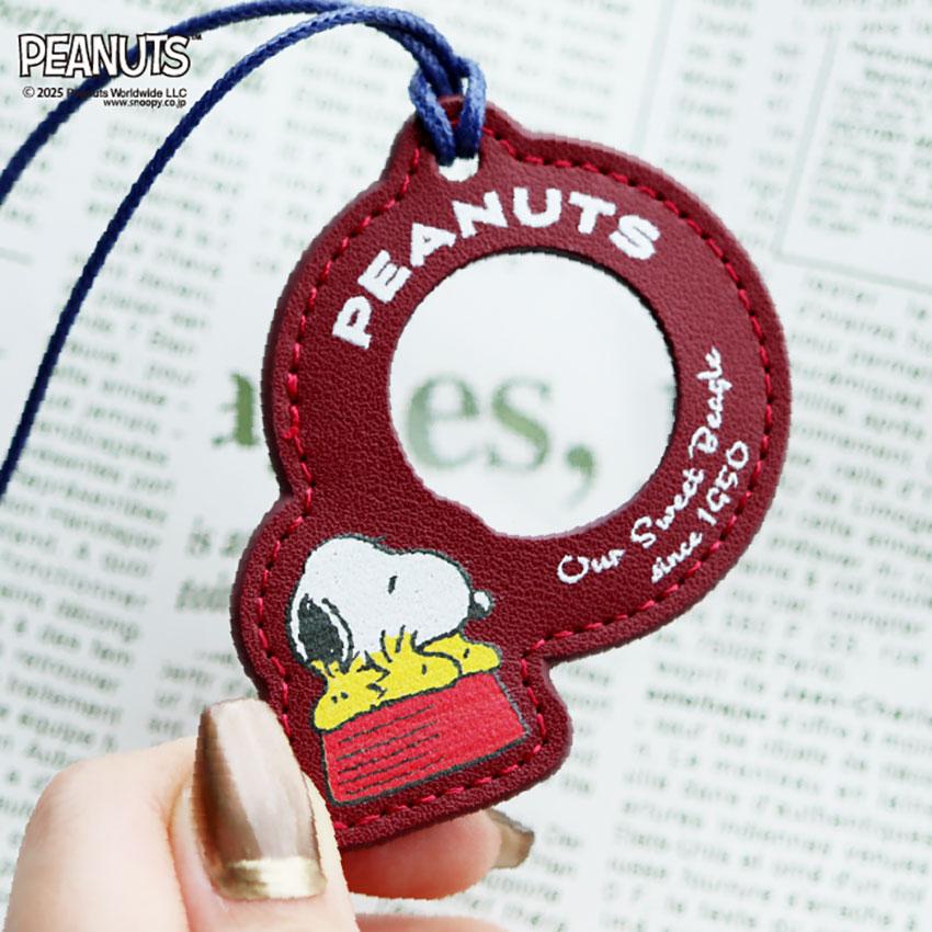 ルーペ ペンダント スヌーピー ピーナッツ ストラップ付き レディース ウッドストック フィールドワーク 拡大鏡 首掛け ネックストラップ 見やすい 携帯 老眼 | field work | 16