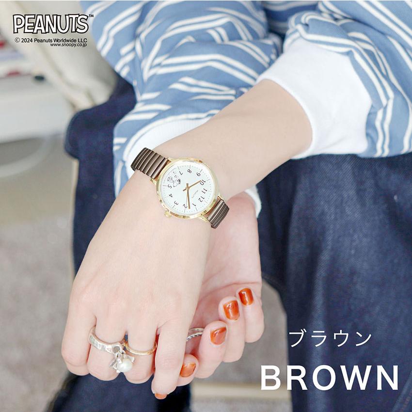 腕時計 スヌーピー ピーナッツ ジャバラベルト パールメタル PEANUTS ウッドストック チャーリー・ブラウン パッケージ入り フィールドワーク パッケージ入り | field work | 11