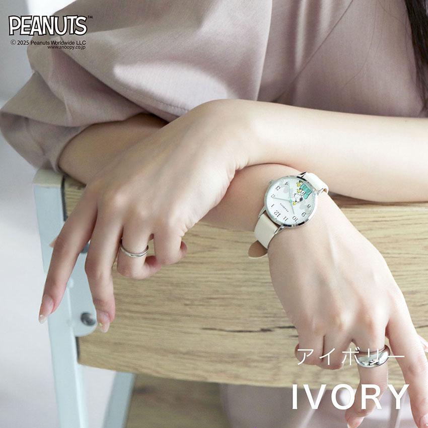 腕時計 レディース 革ベルト PEANUTS スヌーピー オラフ シンプル 大人 カジュアル キッズ ユニセックス ウッドストック フィールドワーク 大きめ カジュアル | field work | 08