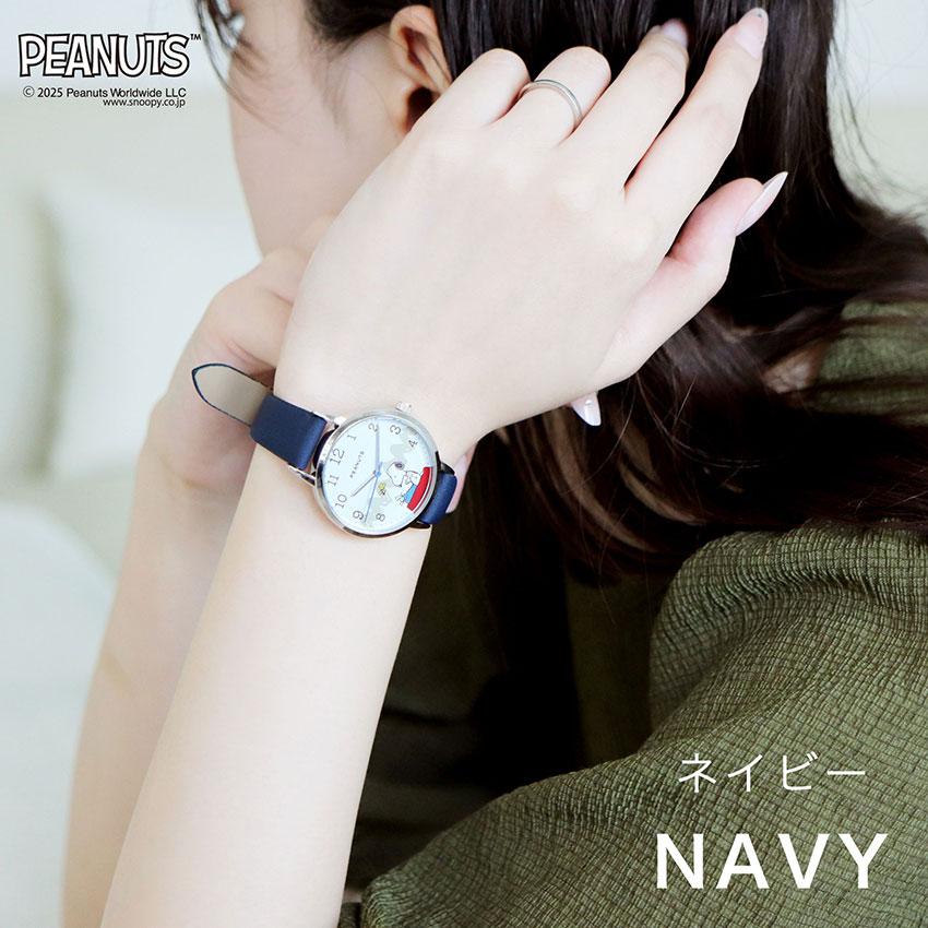 腕時計 レディース 革ベルト PEANUTS スヌーピー オラフ シンプル 大人 カジュアル キッズ ユニセックス ウッドストック フィールドワーク 大きめ カジュアル | field work | 14