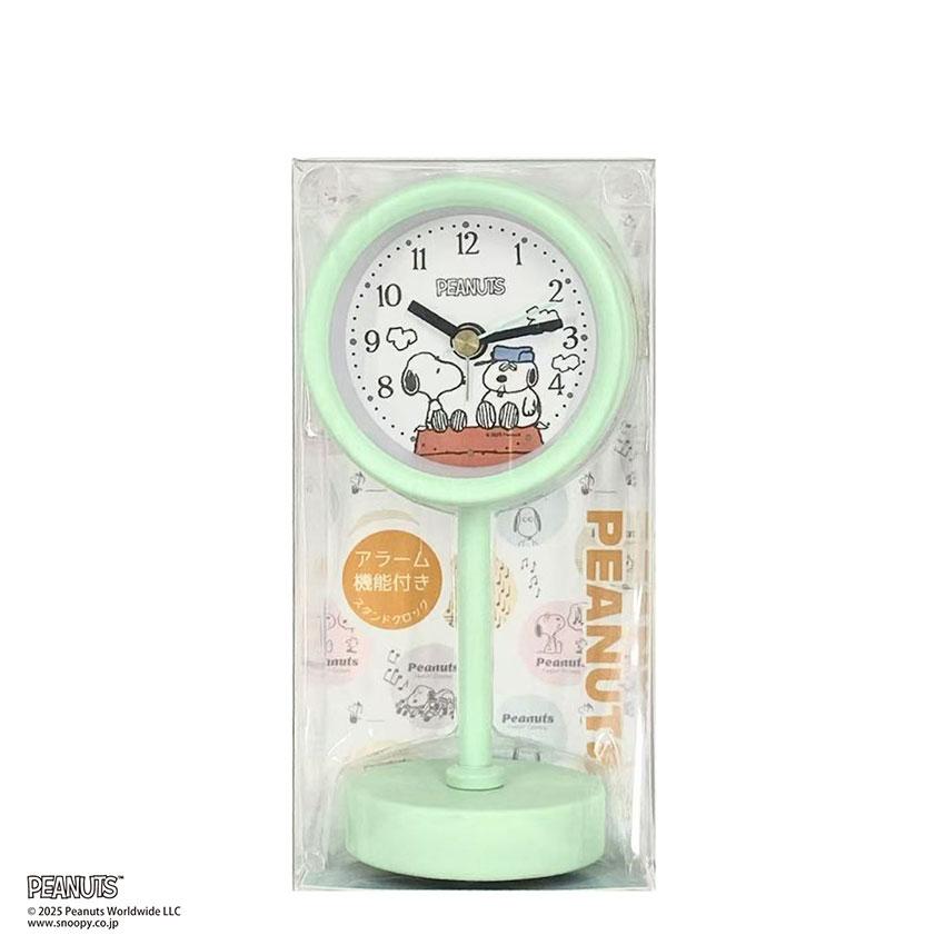 置き時計 スタンドクロック 時計 目覚まし時計 スタンドクロック スヌーピー オラフ キッズ ユニセ PEANUTS SNOOPY フィールドワーク プチプラ  一年保証 | field work | 07