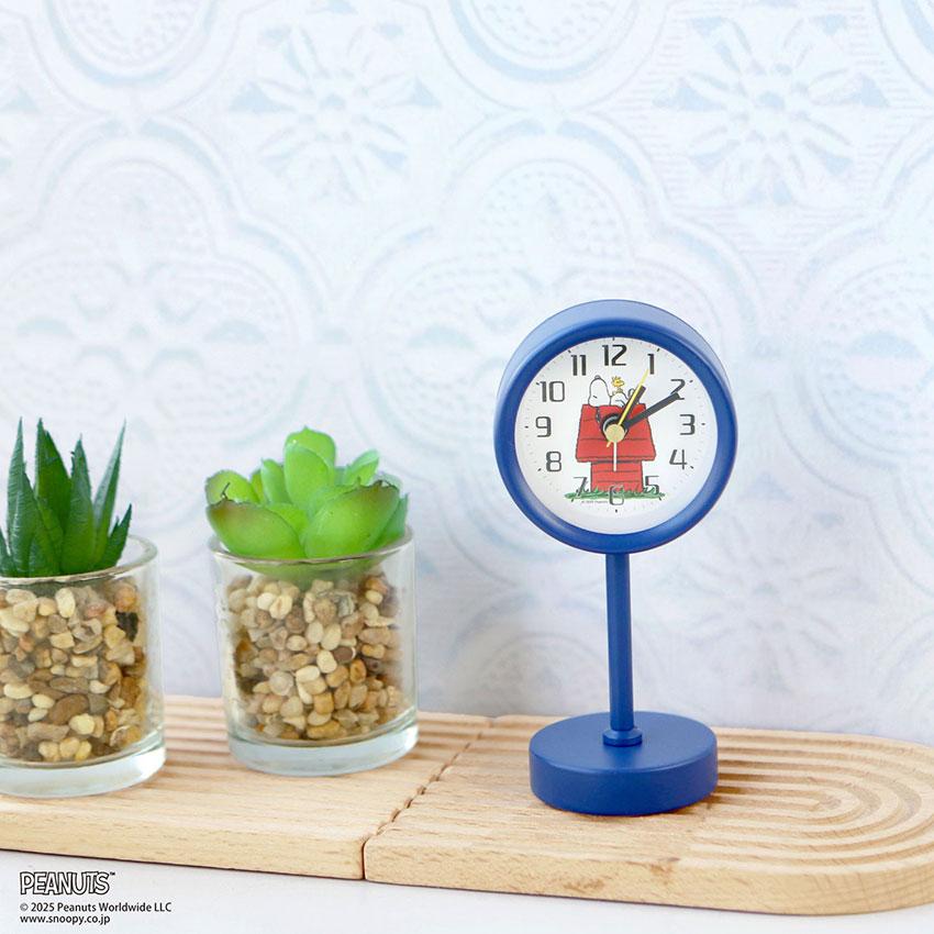 置き時計 スタンドクロック 時計 目覚まし時計 スタンドクロック スヌーピー オラフ キッズ ユニセ PEANUTS SNOOPY フィールドワーク プチプラ  一年保証 | field work | 13