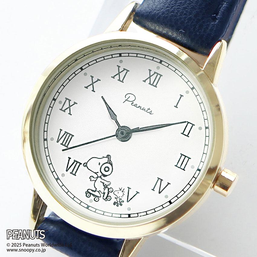 腕時計 レディース 革ベルト スヌーピー クラシック レトロデザイン かわいい 仕事 通勤 通学 見やすい 大人 キッズ PEANUTS フィールドワーク パッケージ入り | field work | 18