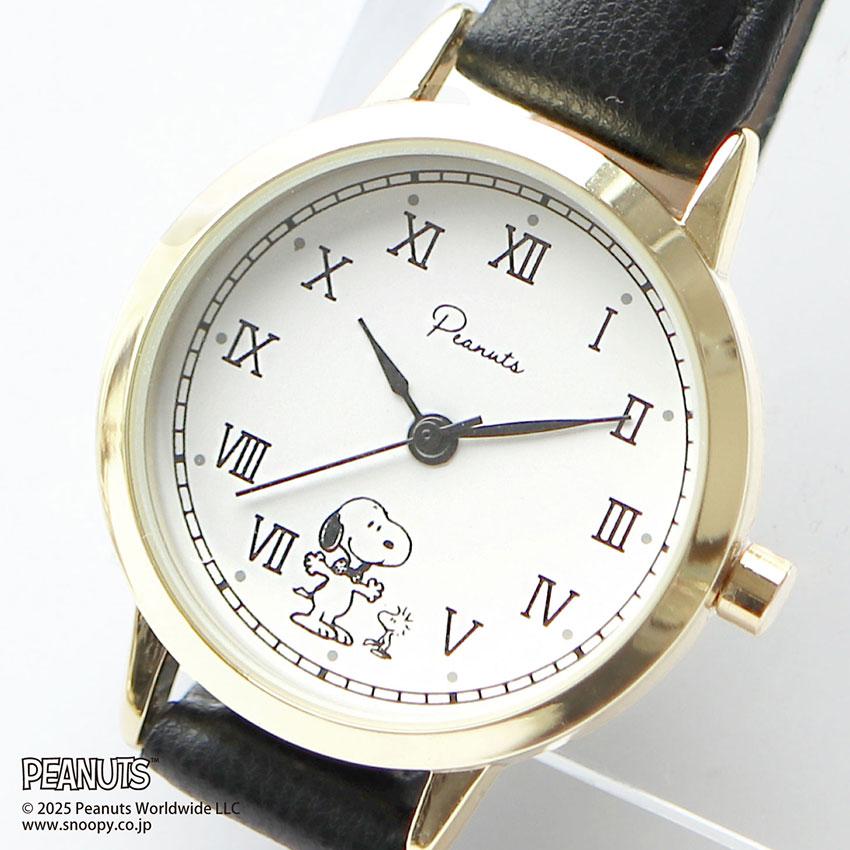 腕時計 レディース 革ベルト スヌーピー クラシック レトロデザイン かわいい 仕事 通勤 通学 見やすい 大人 キッズ PEANUTS フィールドワーク パッケージ入り | field work | 19