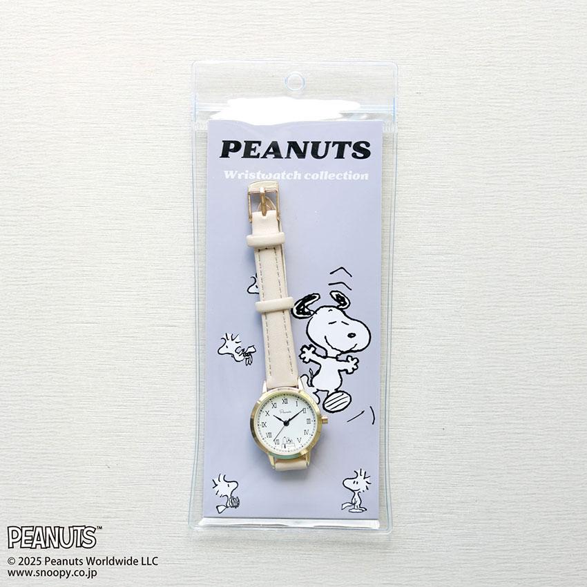 腕時計 レディース 革ベルト スヌーピー クラシック レトロデザイン かわいい 仕事 通勤 通学 見やすい 大人 キッズ PEANUTS フィールドワーク パッケージ入り | field work | 06