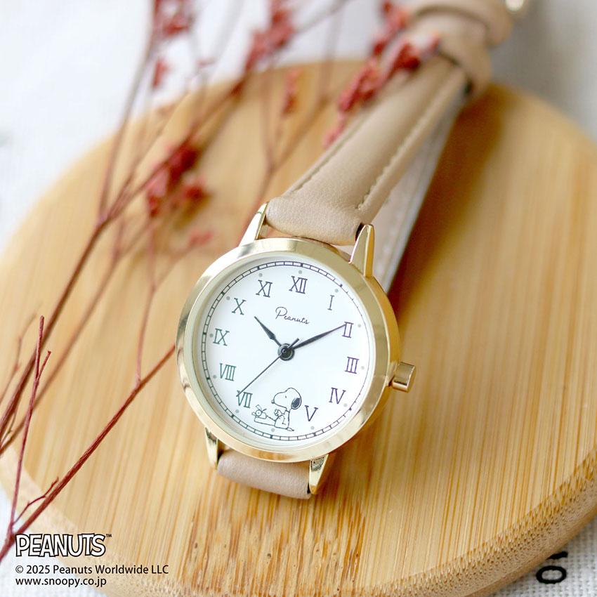 腕時計 レディース 革ベルト スヌーピー クラシック レトロデザイン かわいい 仕事 通勤 通学 見やすい 大人 キッズ PEANUTS フィールドワーク パッケージ入り | field work | 11