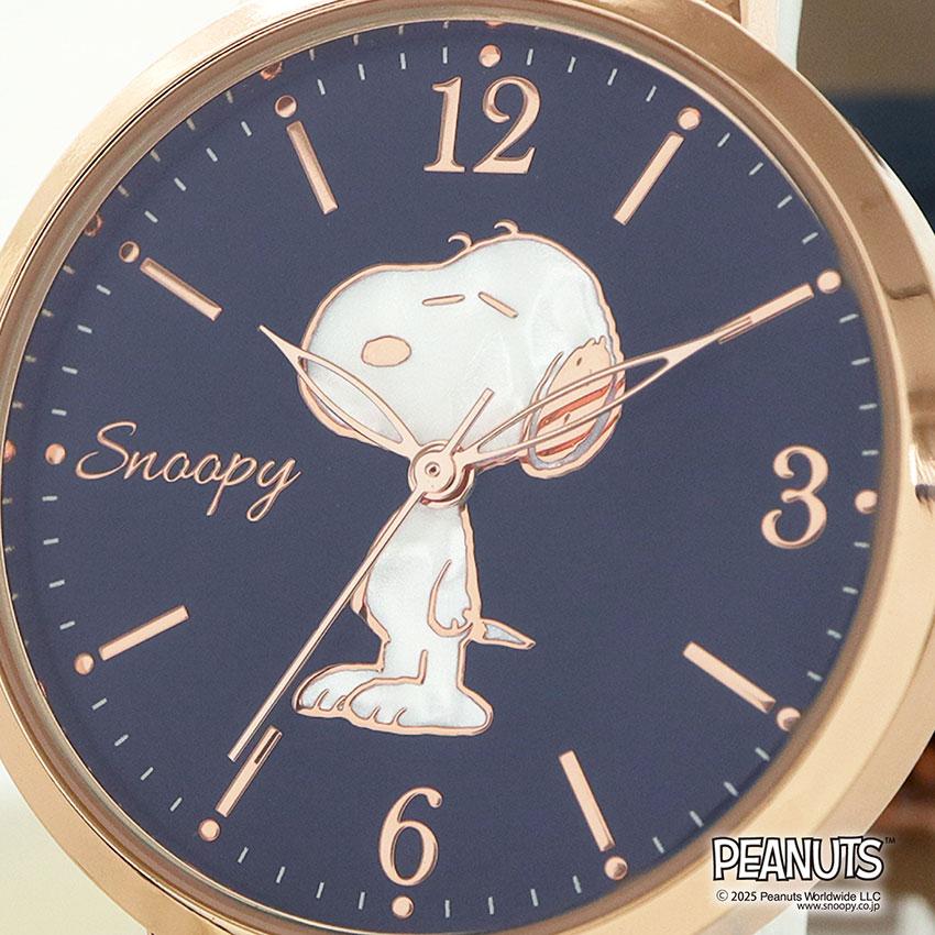 腕時計 レディース PEANUTS スヌーピー シンプル シェル風　パール風 大人 キッズ ユニセ フィールドワーク 仕事 通勤 通学 大きめ プレゼント 箱入り 一年保証 | field work | 13