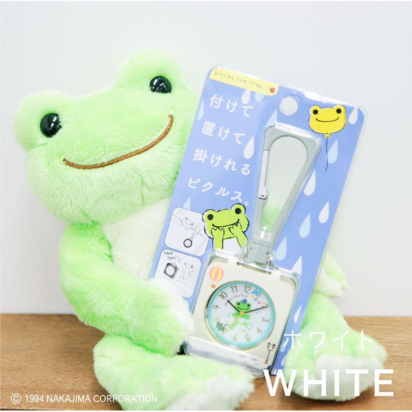 時計 置き時計 掛け時計 カラビナ レディース かえるのピクルス pickles the frog 多機能 便利 TOKOT ミラー付 キャラクター プレゼント フィールドワーク | field work | 09