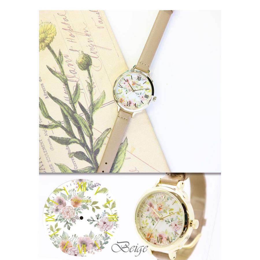 腕時計 レディース 花柄 ボタニカル 仕事用 雑貨 小物 時計 可愛い プチプラ 日本製ムーブ フィールドワーク 一年保証 メール便送料無料 Qks198 フィールドワークヤフー店 通販 Yahoo ショッピング