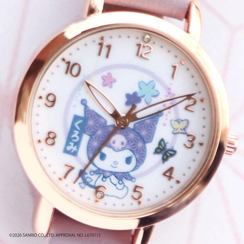 腕時計 レディース サンリオ キティ シナモロール クロミ 革ベルト 仕事 ビジネス Sanrio 小さめ 和柄 和装 可愛い 見やすい 20代 30代 フィールドワーク | field work | 13
