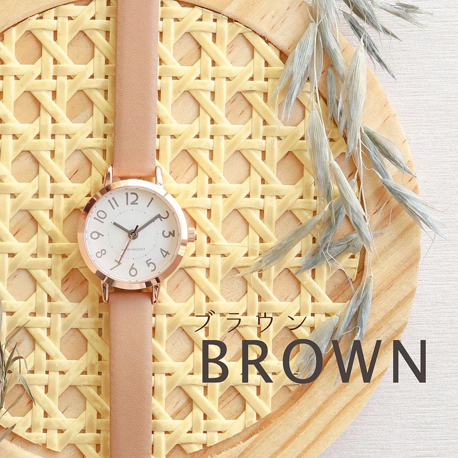 腕時計 レディース ポップ 5気圧防水 防水 革ベルト 仕事 通勤 通学 ニュアンスカラー オススメ 日本製ムーブ おしゃれ かわいい 保証 20代 30代 お手頃 安い | field work | 15