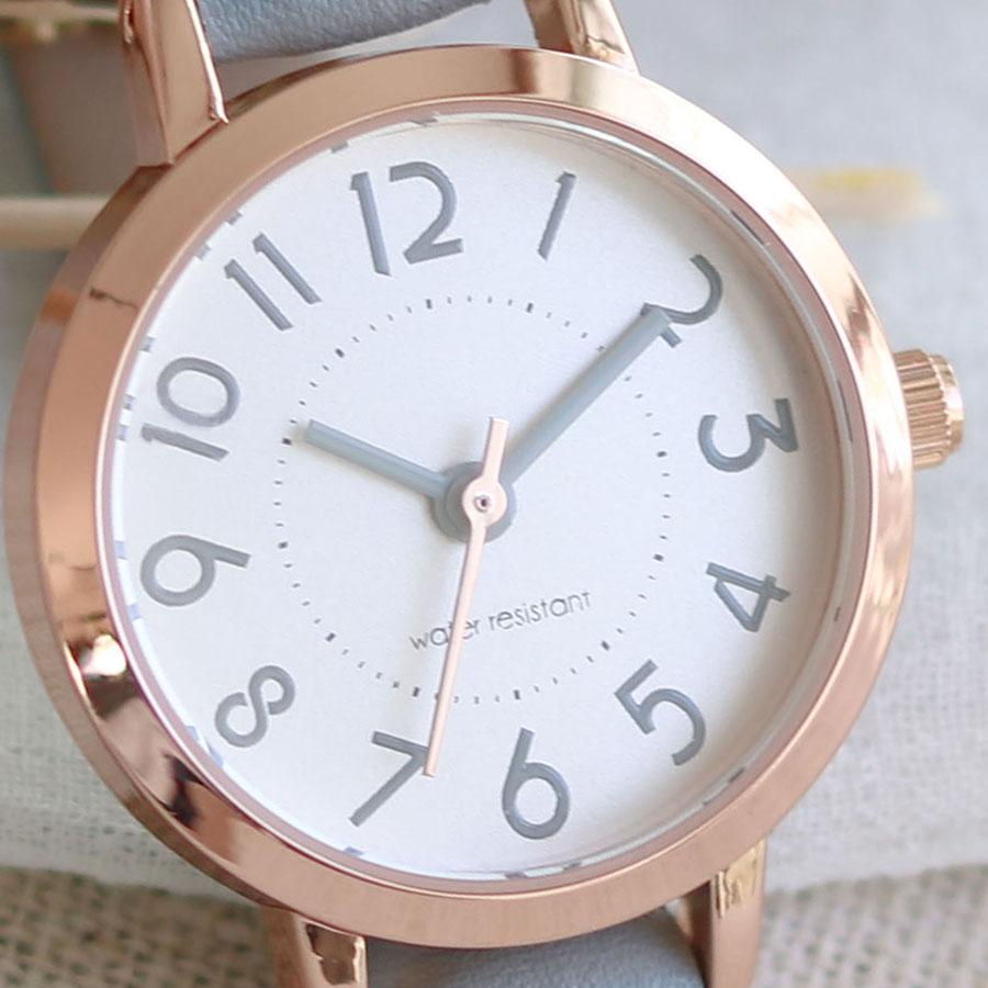 腕時計 レディース ポップ 5気圧防水 防水 革ベルト 仕事 通勤 通学 ニュアンスカラー オススメ 日本製ムーブ おしゃれ かわいい 保証 20代 30代 お手頃 安い | field work | 18