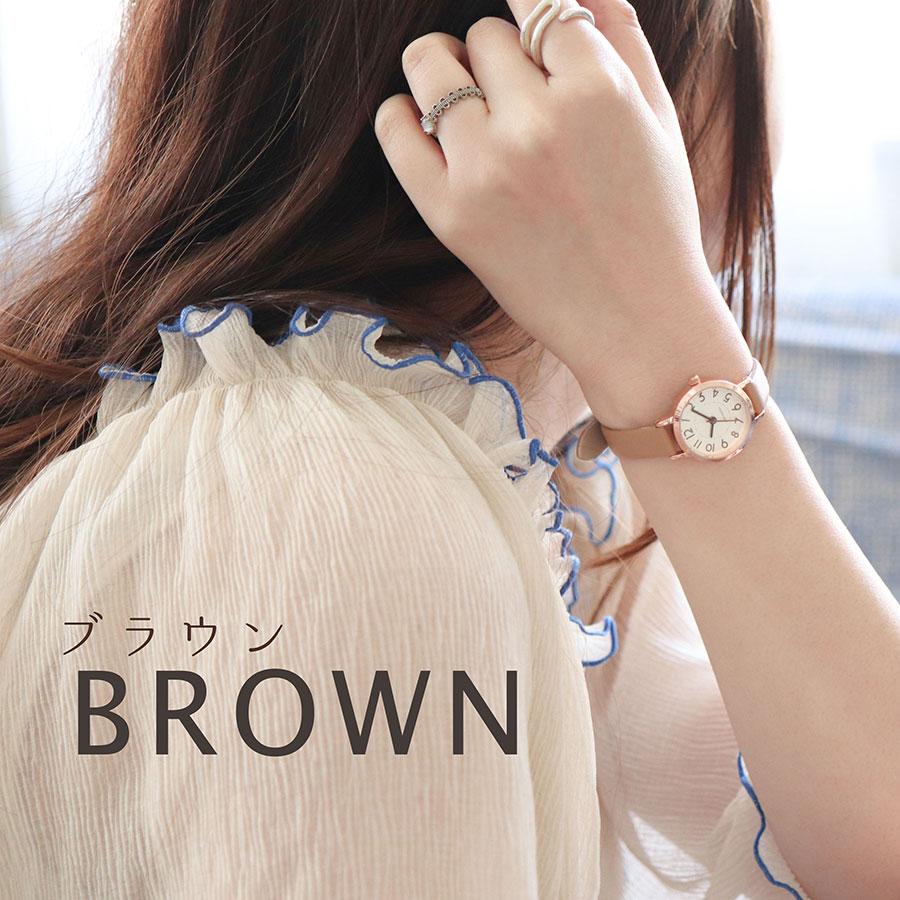 腕時計 レディース ポップ 5気圧防水 防水 革ベルト 仕事 通勤 通学 ニュアンスカラー オススメ 日本製ムーブ おしゃれ かわいい 保証 20代 30代 お手頃 安い | field work | 14