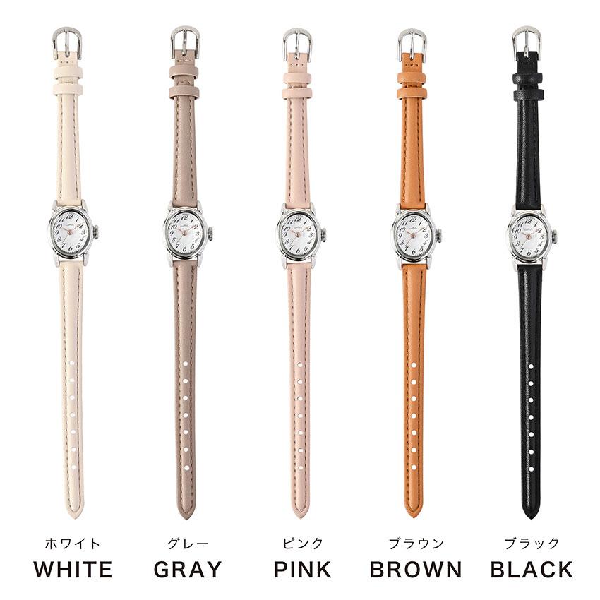 腕時計 レディース 革ベルト 楕円レザー ベーシックカラー シンプル 見やすい ビジネス 通勤 通学 小さめ プレゼント  高品質 可愛い プチプラ フィールドワーク | field work | 07