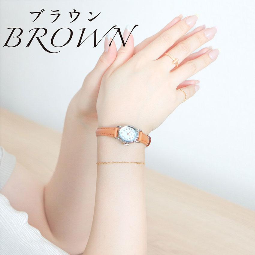 腕時計 レディース 革ベルト 楕円レザー ベーシックカラー シンプル 見やすい ビジネス 通勤 通学 小さめ プレゼント  高品質 可愛い プチプラ フィールドワーク | field work | 14