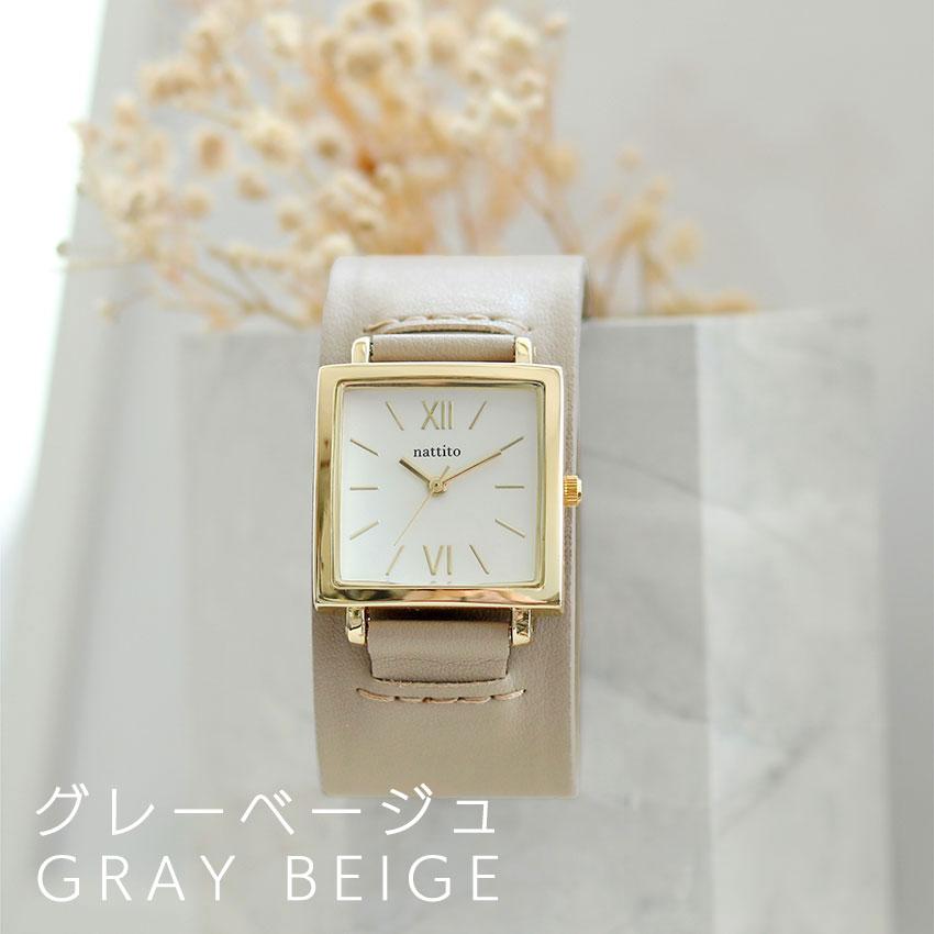 腕時計 レディース 革ベルト クルント スクエア ニュアンスカラー 個性的 パッチンブレス ビジネス 大きめ 高品質 可愛い バングル 20代 30代 フィールドワーク | field work | 10