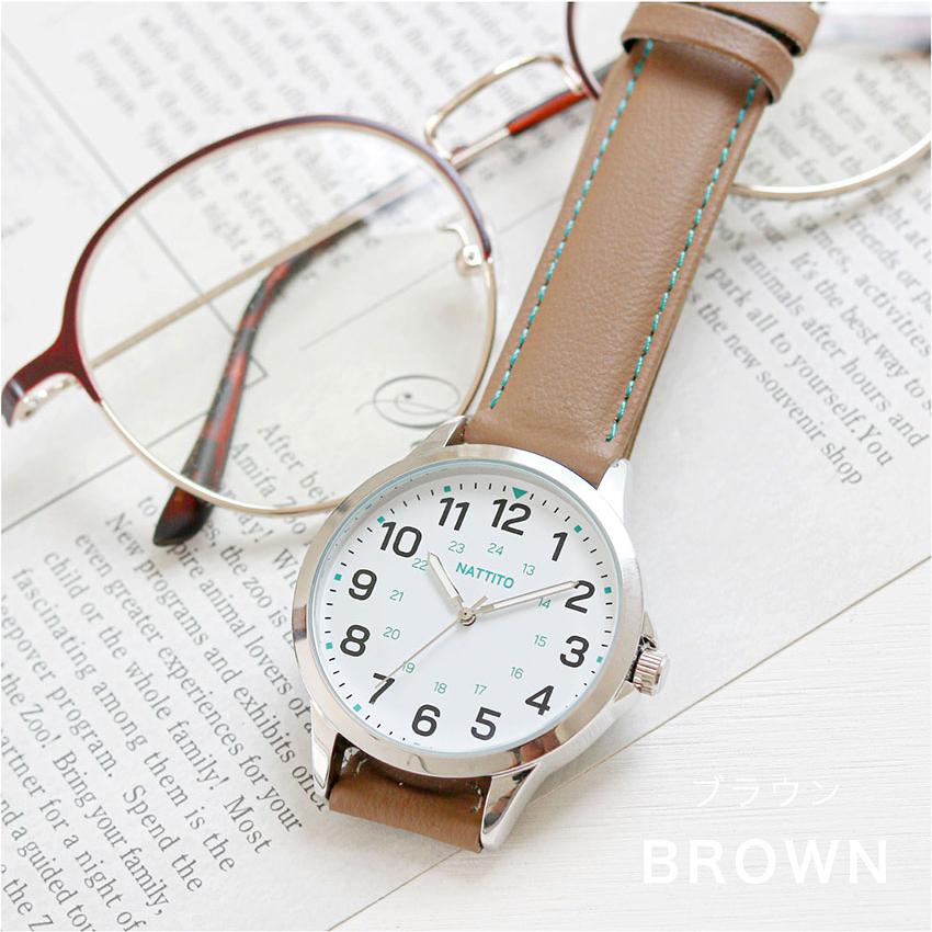 腕時計 レディース メンズ ユニセックス 革ベルト ソーイン 大きめ 見やすい カジュアル カラーステッチ ファッション メンズライク  仕事用 フィールドワーク | field work | 10