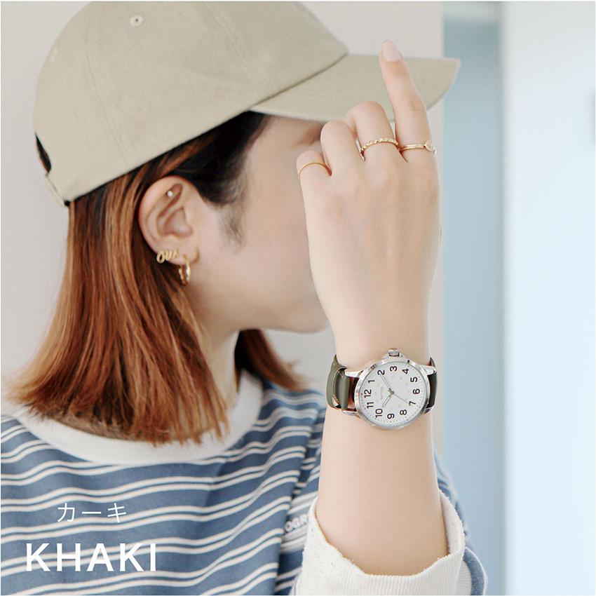 腕時計 レディース メンズ ユニセックス 革ベルト ソーイン 大きめ 見やすい カジュアル カラーステッチ ファッション メンズライク  仕事用 フィールドワーク | field work | 11