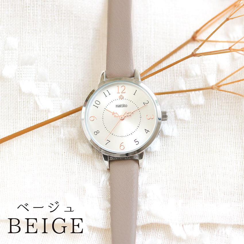 腕時計 レディース 革ベルト シャニー かわいい ニッケルフリー 金属アレルギー 通勤 通学 ニュアンスカラー 高見え プレゼント 20代 30代 フィールドワーク | field work | 15