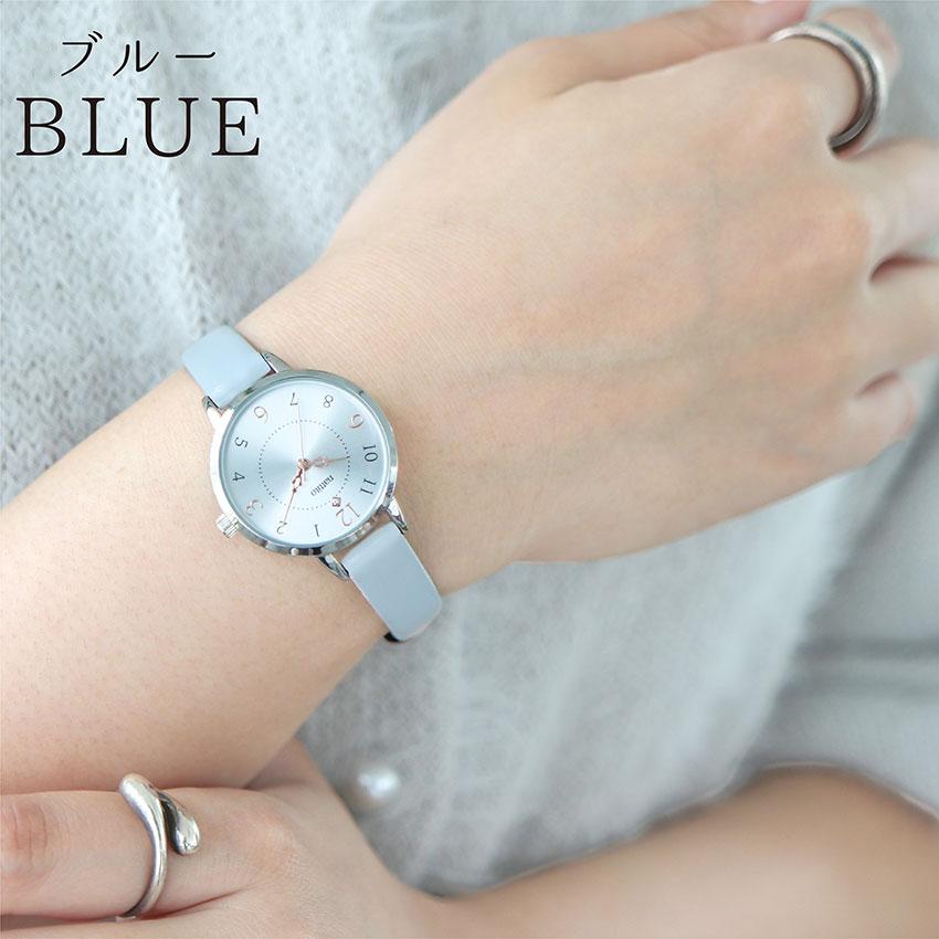 腕時計 レディース 革ベルト シャニー かわいい ニッケルフリー 金属アレルギー 通勤 通学 ニュアンスカラー 高見え プレゼント 20代 30代 フィールドワーク | field work | 16