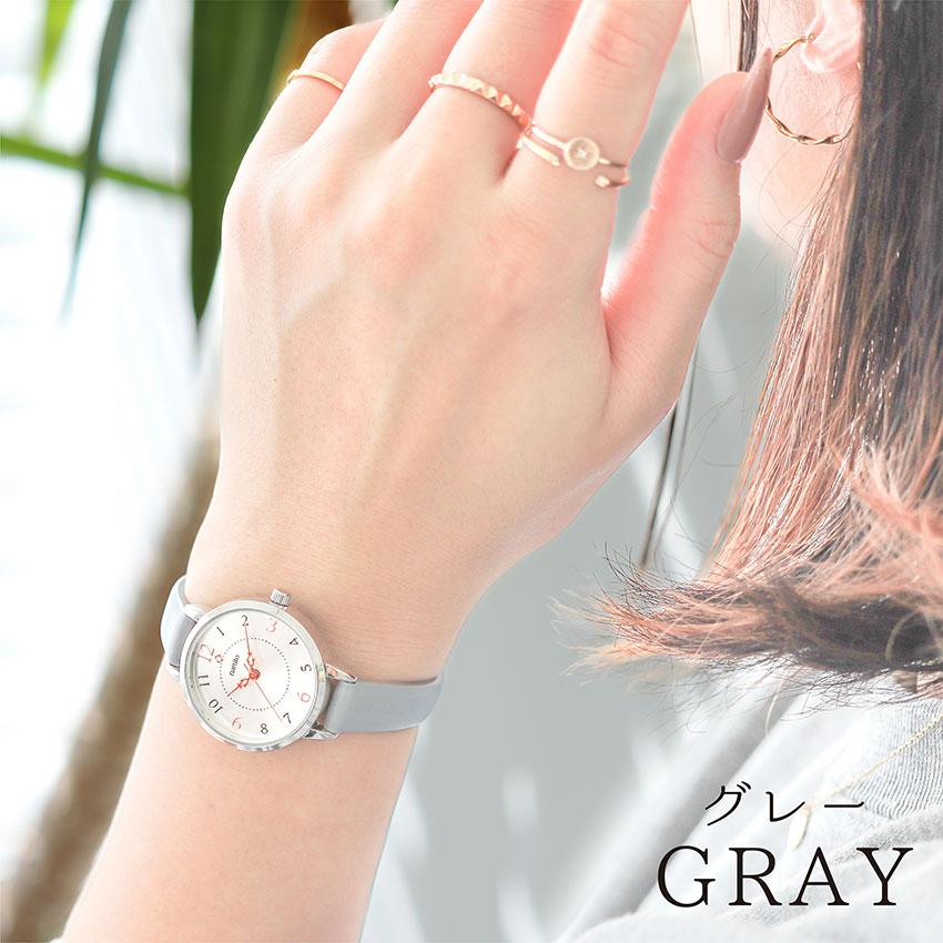 腕時計 レディース 革ベルト シャニー かわいい ニッケルフリー 金属アレルギー 通勤 通学 ニュアンスカラー 高見え プレゼント 20代 30代 フィールドワーク | field work | 10