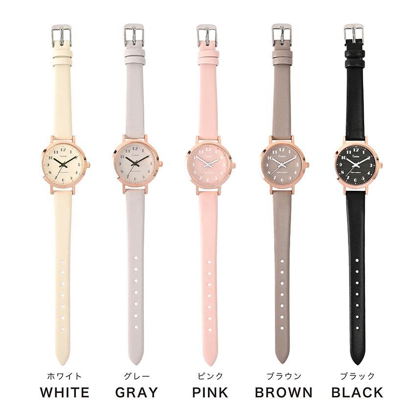 腕時計 レディース 革ベルト ケープ 10気圧防水 ニュアンスカラー かわいい 見やすい プチプラ プレゼント 10代 20代 30代 フィールドワーク 一年保証 | field work | 07
