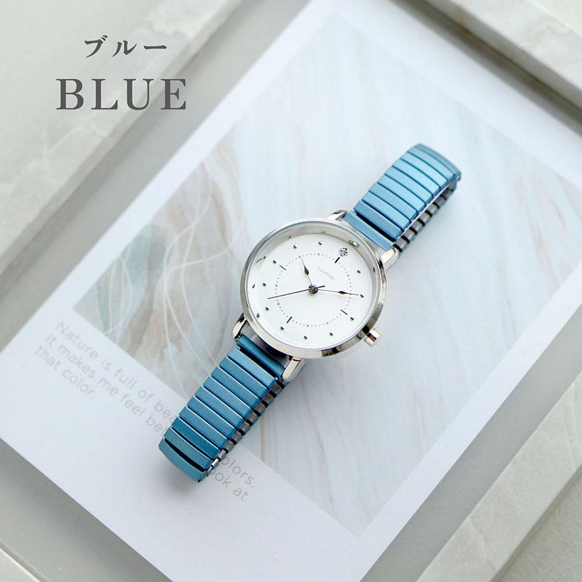 腕時計 レディース ルース 着脱簡単 ジャバラウォッチ 柔らかい 仕事 通勤 通学 かわいい 見やすい 人気 20代 30代 お手頃 安い フィールドワーク 一年保証 | field work | 14