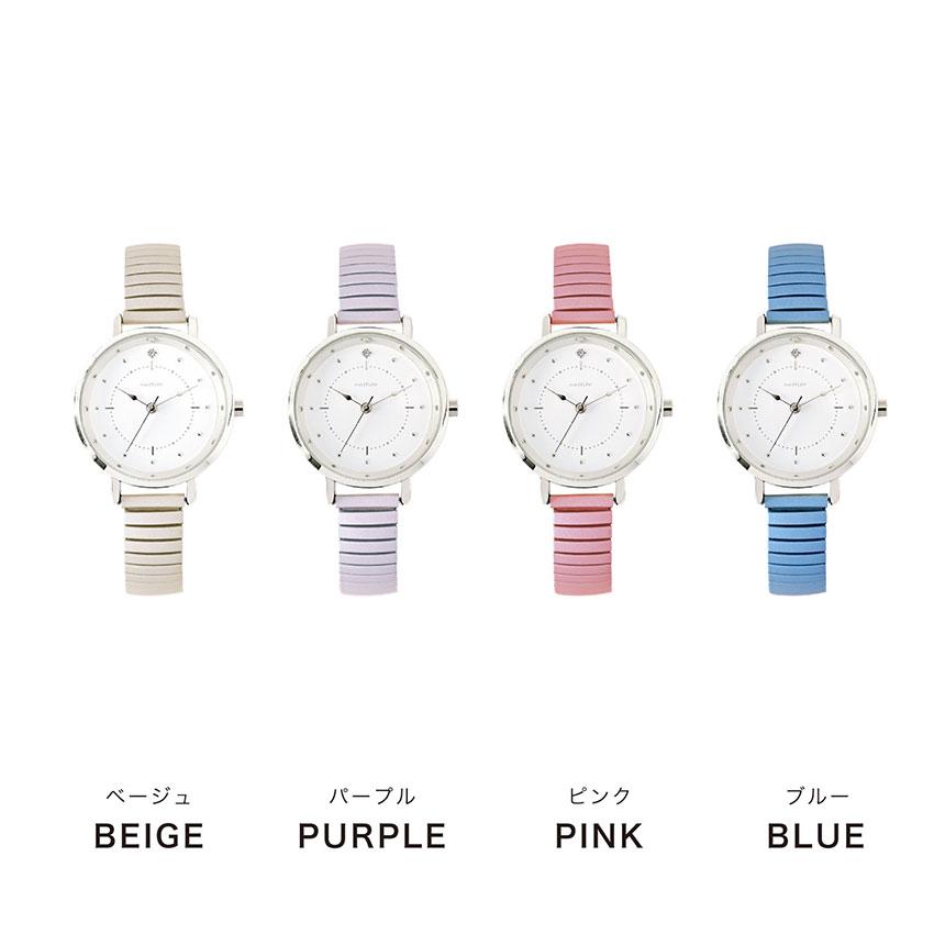 腕時計 レディース ルース 着脱簡単 ジャバラウォッチ 柔らかい 仕事 通勤 通学 かわいい 見やすい 人気 20代 30代 お手頃 安い フィールドワーク 一年保証 | field work | 06