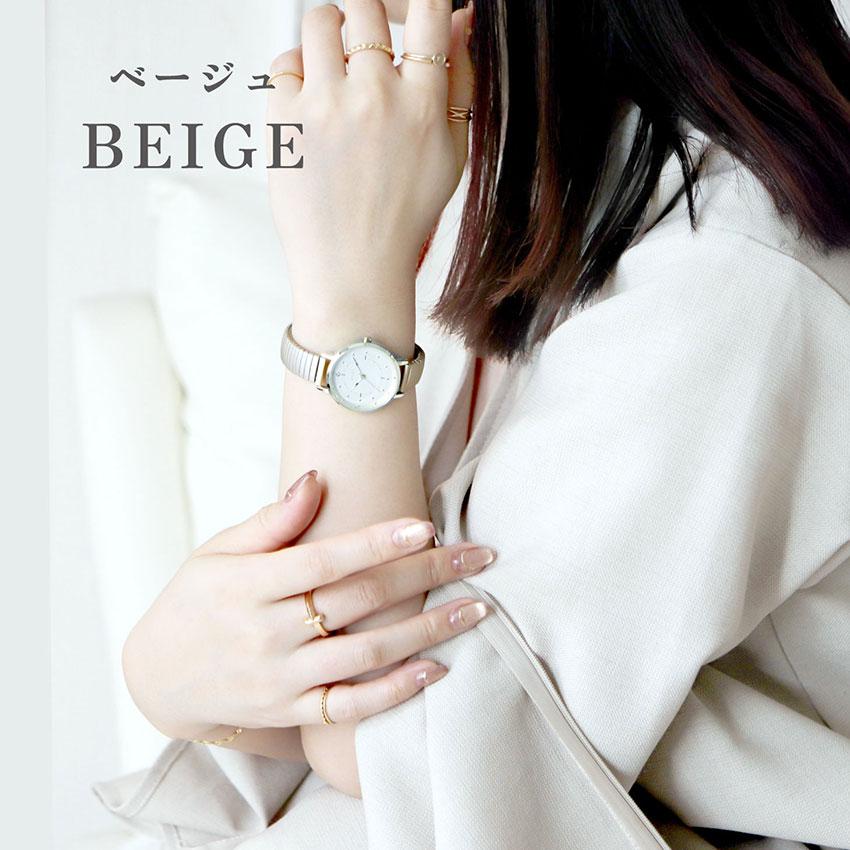 腕時計 レディース ルース 着脱簡単 ジャバラウォッチ 柔らかい 仕事 通勤 通学 かわいい 見やすい 人気 20代 30代 お手頃 安い フィールドワーク 一年保証 | field work | 07