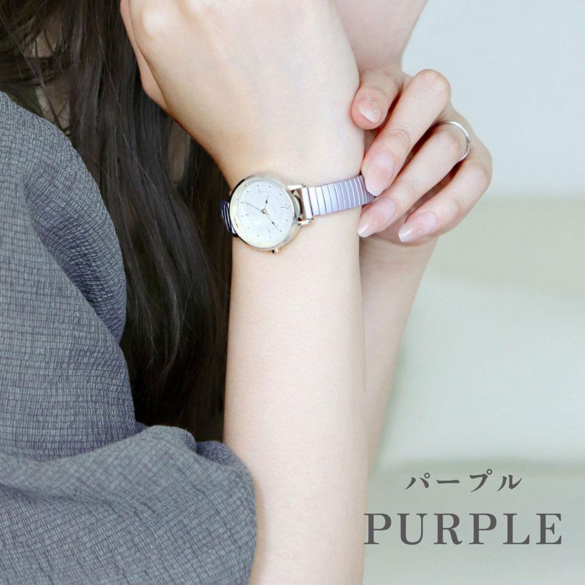 腕時計 レディース ルース 着脱簡単 ジャバラウォッチ 柔らかい 仕事 通勤 通学 かわいい 見やすい 人気 20代 30代 お手頃 安い フィールドワーク 一年保証 | field work | 09