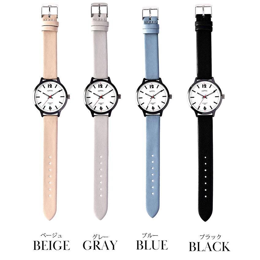 腕時計 レディース メンズ ユニセックス 革ベルト ナミブ　大きめ シンプル 仕事用 ビジネス 通勤 通学 ニュアンスカラーフィールドワーク | field work | 06