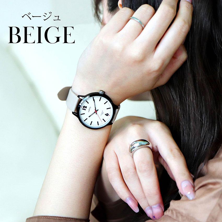 腕時計 レディース メンズ ユニセックス 革ベルト ナミブ　大きめ シンプル 仕事用 ビジネス 通勤 通学 ニュアンスカラーフィールドワーク | field work | 07