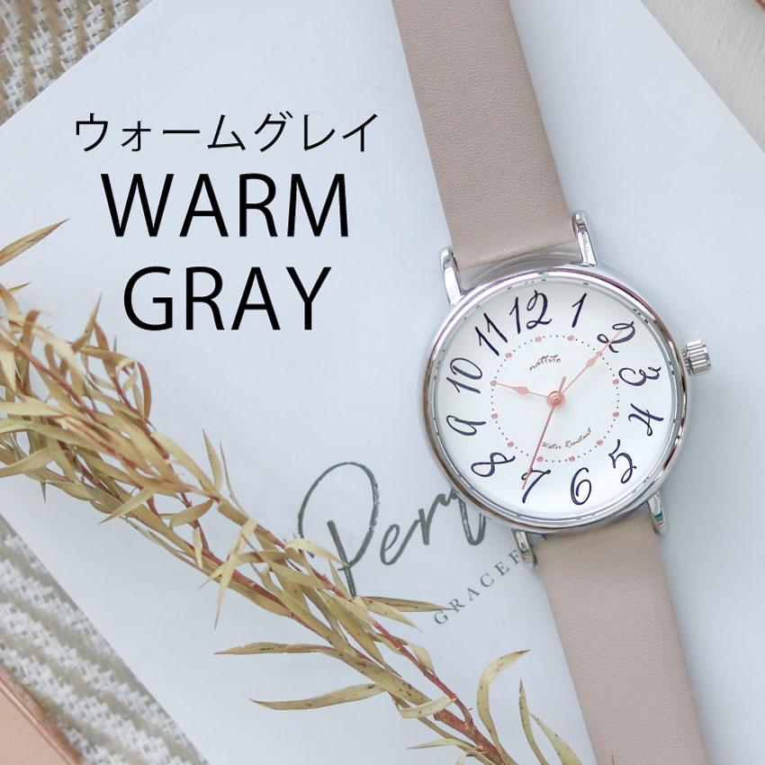 腕時計 レディース ミッチー 10気圧防水 防汗ベルト シンプル かわいい 見やすい 通勤 仕事用  ニュアンスカラー プレゼント 20代 30代 40代 フィールドワーク | field work | 18