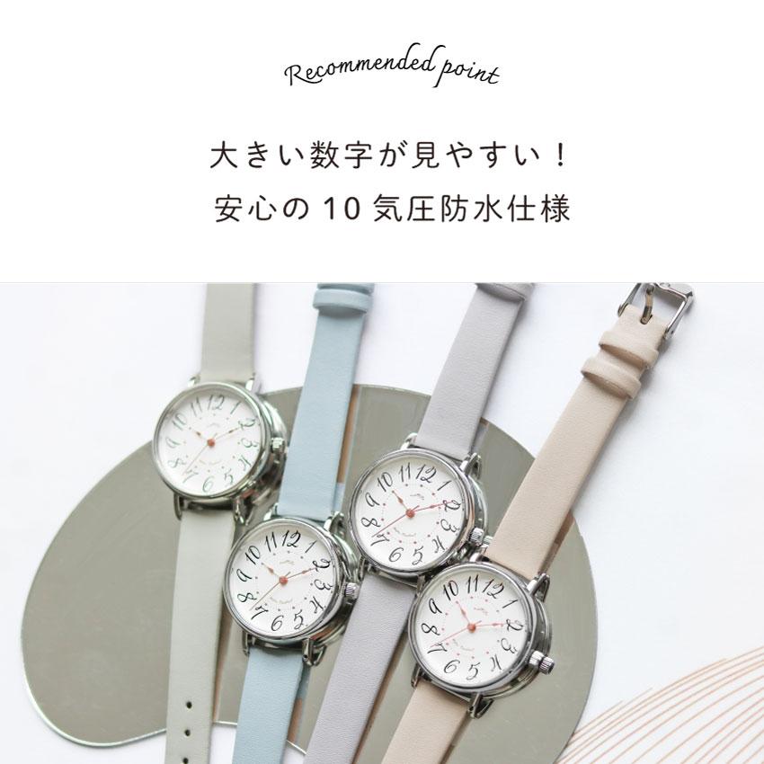 腕時計 レディース ミッチー 10気圧防水 防汗ベルト シンプル かわいい 見やすい 通勤 仕事用  ニュアンスカラー プレゼント 20代 30代 40代 フィールドワーク | field work | 06