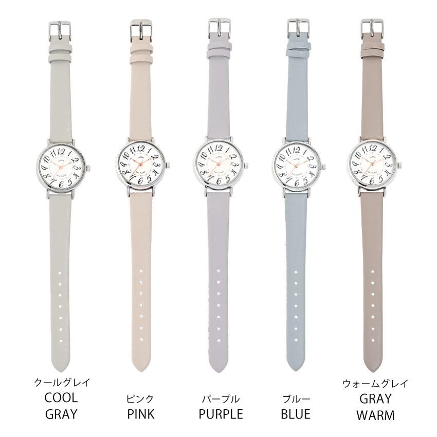 腕時計 レディース ミッチー 10気圧防水 防汗ベルト シンプル かわいい 見やすい 通勤 仕事用  ニュアンスカラー プレゼント 20代 30代 40代 フィールドワーク | field work | 07