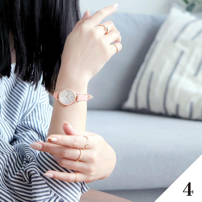 腕時計 レディース ウルガス 高級感 5気圧防水 防汗ベルト 仕事用 ビジネス 小さめ 革ベルト プレゼント 高品質 可愛い 見やすい フィールドワーク | field work | 15