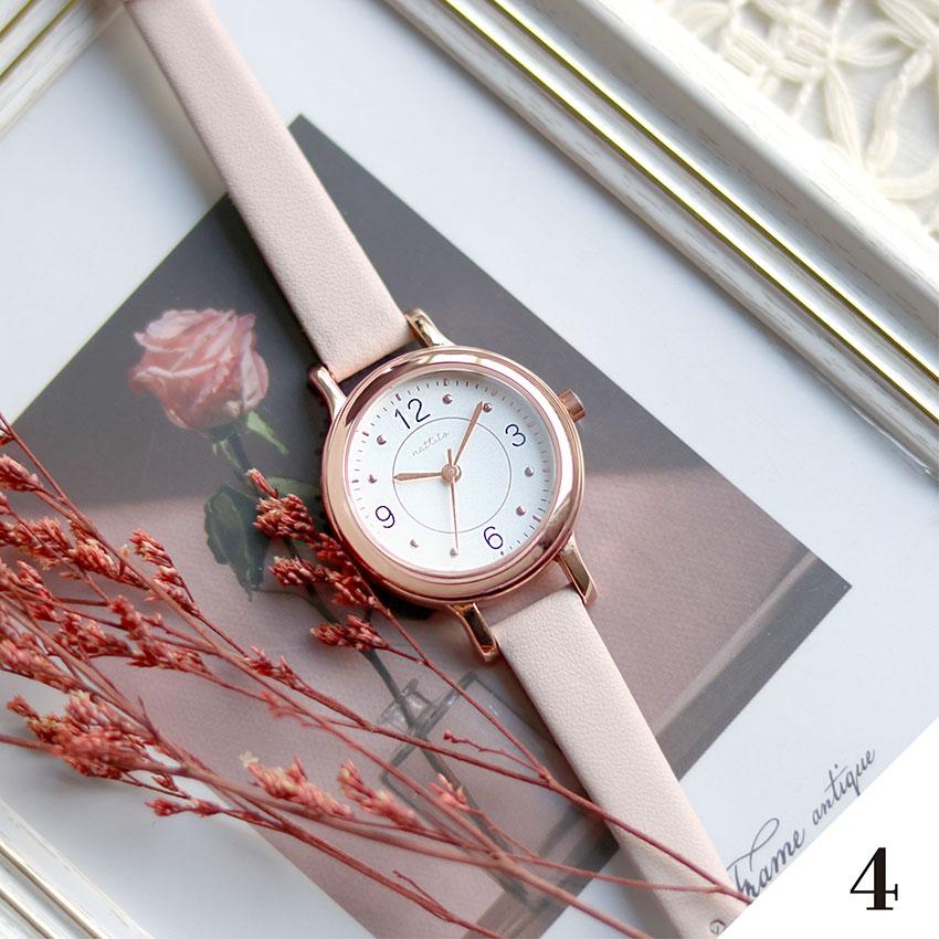 腕時計 レディース ウルガス 高級感 5気圧防水 防汗ベルト 仕事用 ビジネス 小さめ 革ベルト プレゼント 高品質 可愛い 見やすい フィールドワーク | field work | 16