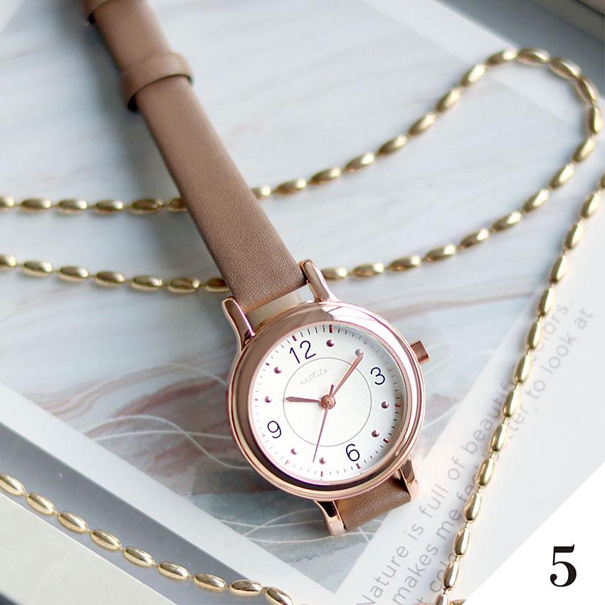 腕時計 レディース ウルガス 高級感 5気圧防水 防汗ベルト 仕事用 ビジネス 小さめ 革ベルト プレゼント 高品質 可愛い 見やすい フィールドワーク | field work | 18