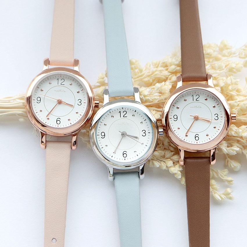 腕時計 レディース ウルガス 高級感 5気圧防水 防汗ベルト 仕事用 ビジネス 小さめ 革ベルト プレゼント 高品質 可愛い 見やすい フィールドワーク | field work | 19