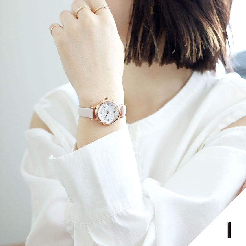 腕時計 レディース ウルガス 高級感 5気圧防水 防汗ベルト 仕事用 ビジネス 小さめ 革ベルト プレゼント 高品質 可愛い 見やすい フィールドワーク | field work | 09