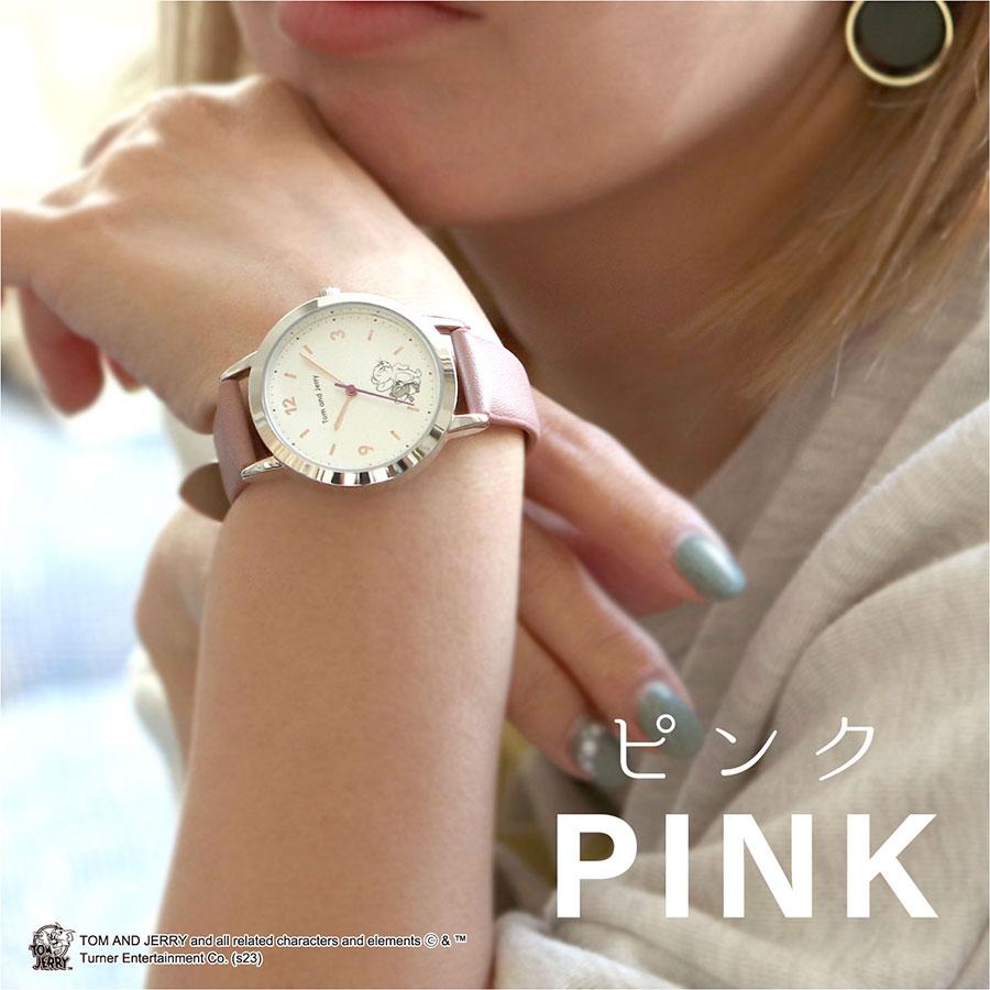 トムとジェリー 腕時計 トム ジェリー 革ベルト かわいい グッズ レディース キッズ プレゼント パッケージ入 日本製ムーブ フィールドワーク 一年保証 | field work | 12