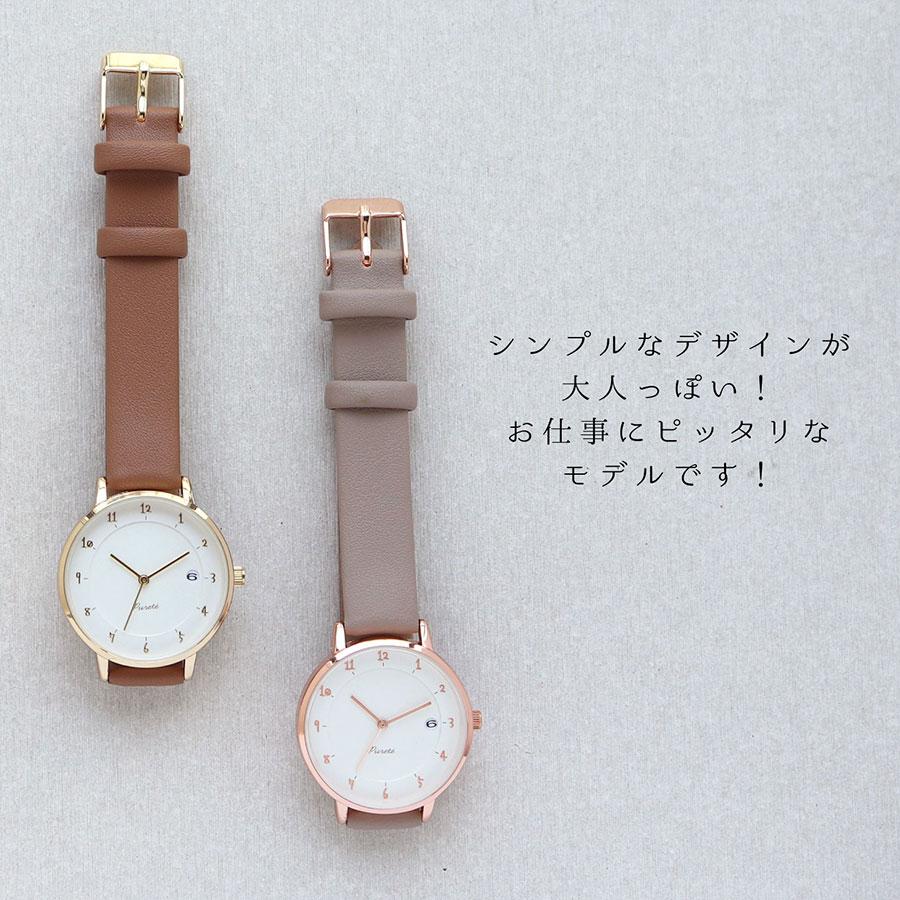 腕時計 レディース イメロ 日付 カレンダー 革ベルト おしゃれ 大きめ かわいい 見やすい プチプラ 仕事 通勤 通学 日本製ムーブ 20代 30代 お手頃 安い | field work | 07
