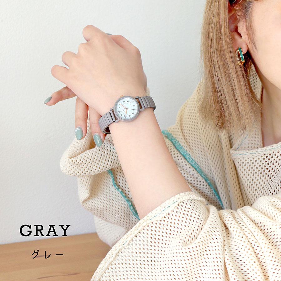腕時計 レディース ソルベ 着脱簡単 ジャバラウォッチ 仕事 通勤 通学 かわいい 見やすい 人気 20代 30代 お手頃 安い 日本製ムーブ フィールドワーク 一年保証 | field work | 15