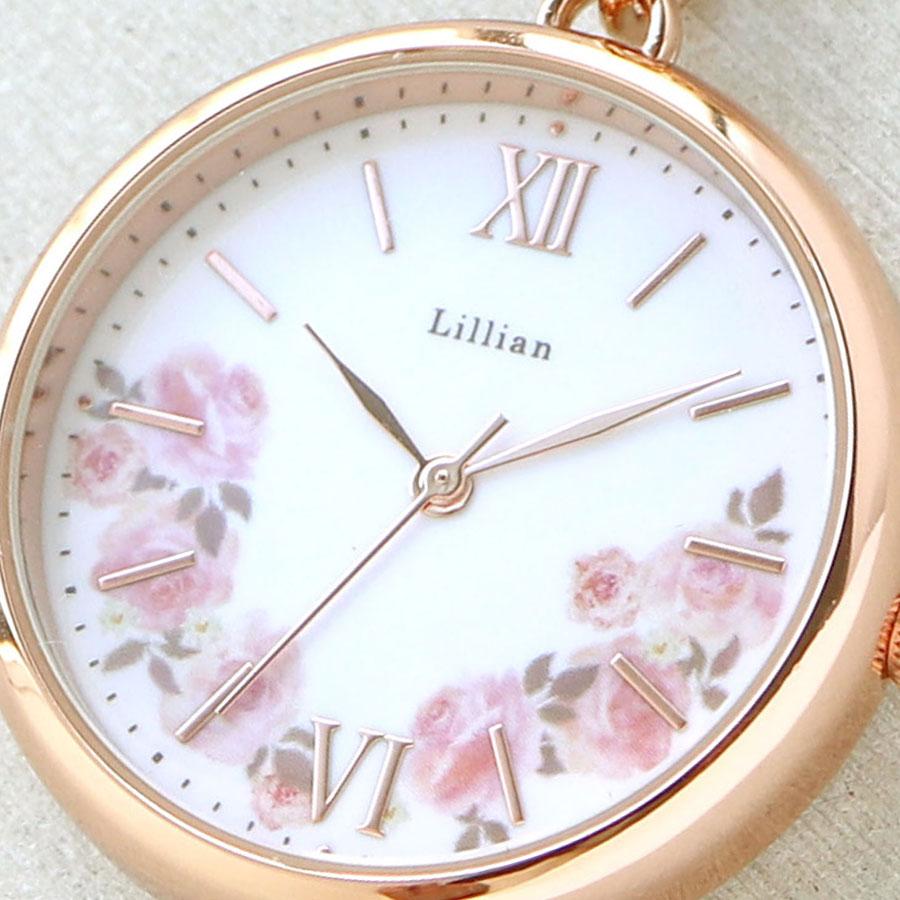 腕時計 懐中時計 ブリュレ 花柄 フック お花 フラワー 見やすい かわいい おしゃれ バッグチャーム フィールドワーク 20代 30代 お手頃 安い 日本製ムーブ | field work | 19