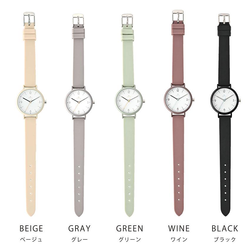 腕時計 レディース カーリィ シリコン ラバーバンド シンプル カジュアル 仕事用 ビジネス プレゼント プチプラ 20代 30代 お手頃 フィールドワーク | field work | 07